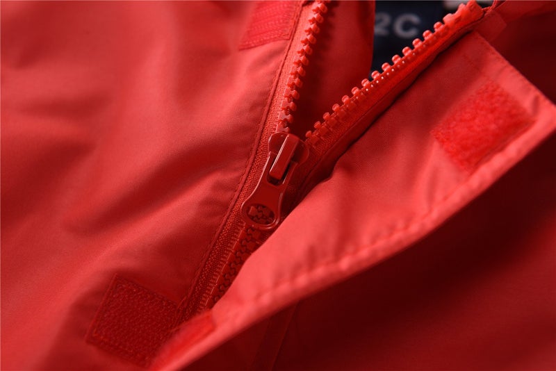 M2C Boys Girls Cotton Lined Rain Jacket Waterproof Light Windbreaker 3T Red - Image 5